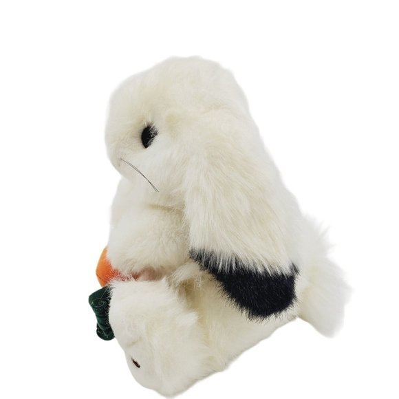 Easter Bunny Rabbit Plush Holding A Carrot 12” Stuffed Animal Toy Spring Cute - Picture 4 of 6